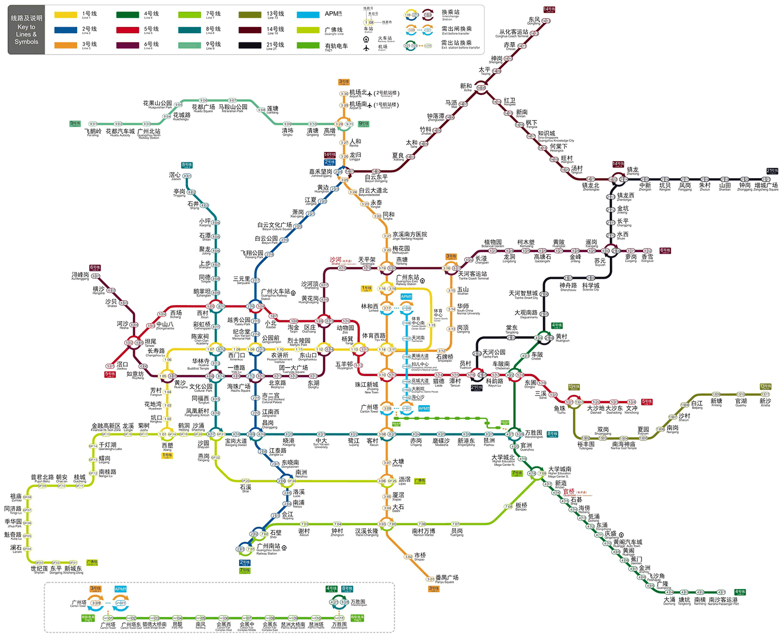 Guangzhou Metro map