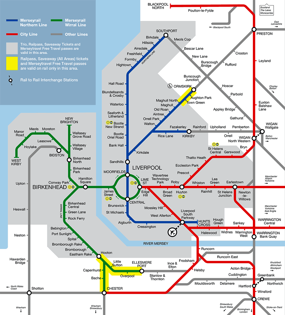 Liverpool Merseyrail map