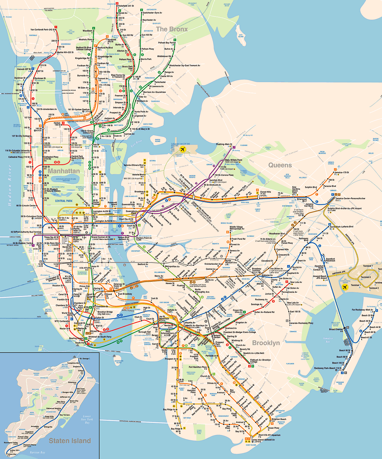 New York subway map