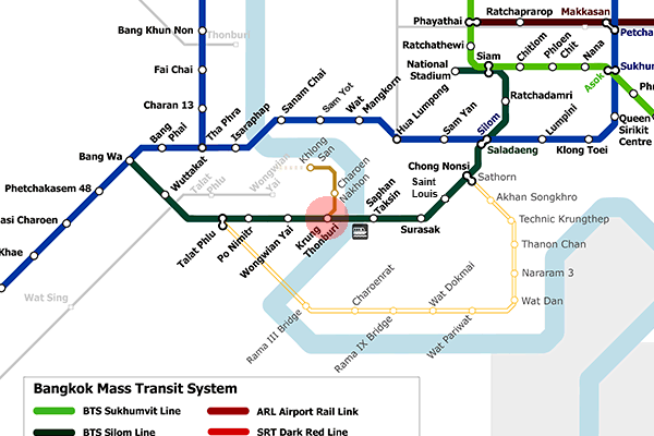 Khong Thon Buri station map