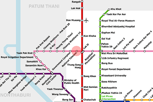 National Telecom station map