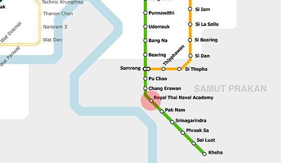 Royal Thai Naval Academy station map