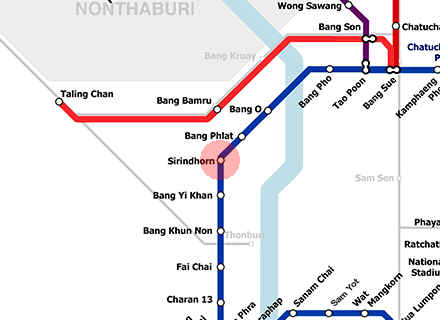 Sirindhorn station map