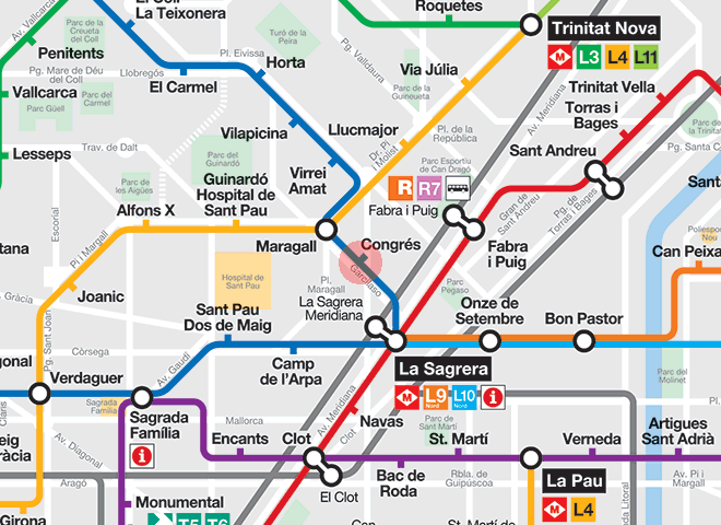 Congres station map