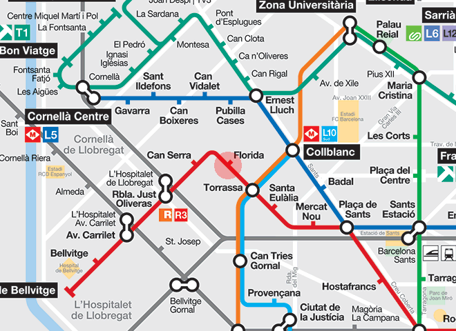 Florida station map