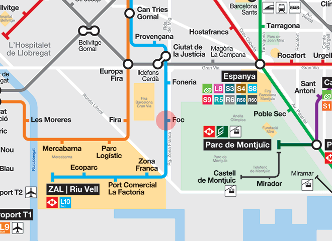 Foc station map