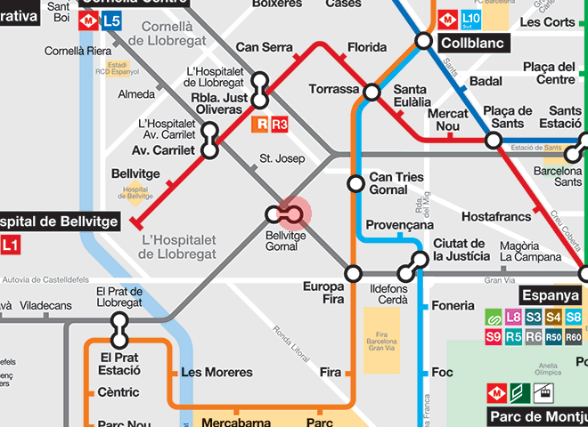 Gornal station map