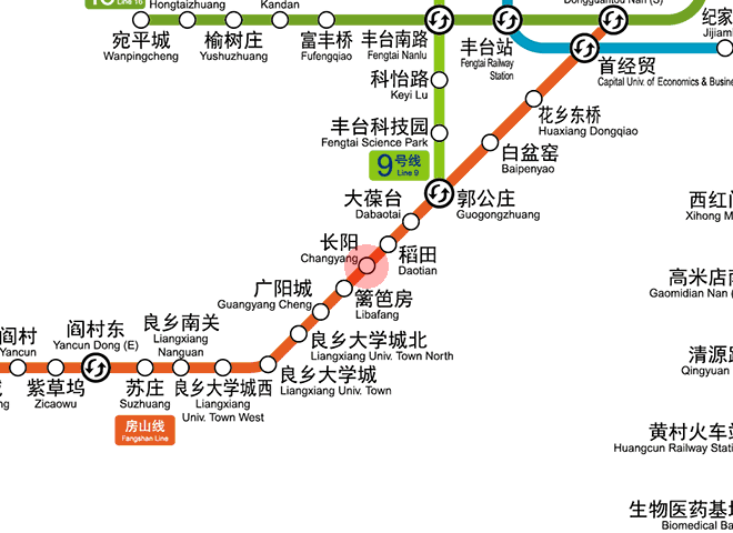 Changyang station map