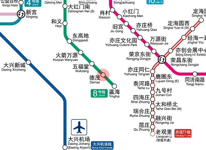 Demao station map