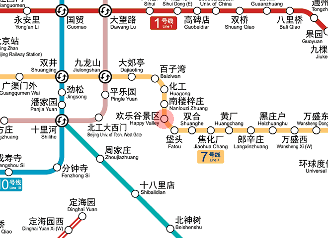 Happy Valley station map