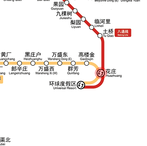 Huazhuang station map