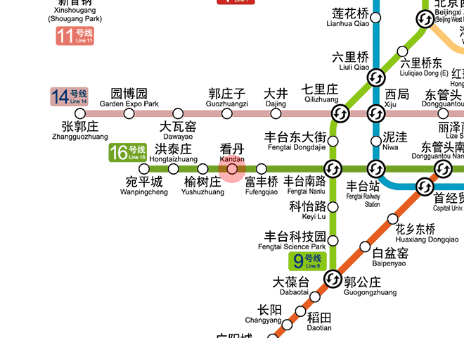 Kandan station map