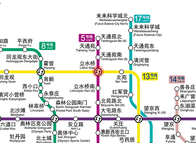 Lishuiqiao station map