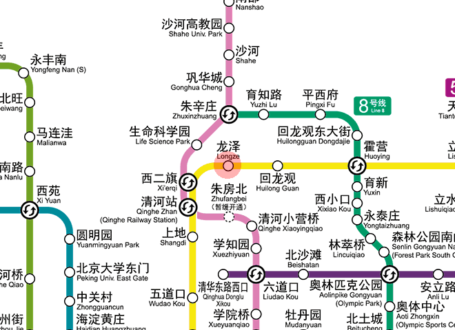 Longze station map