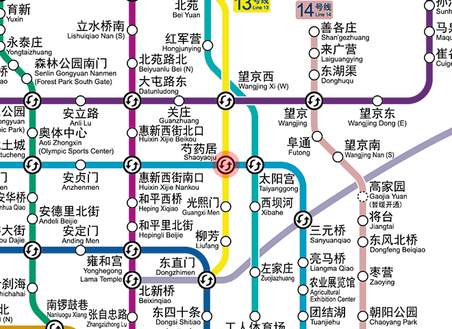 Shaoyaoju station map