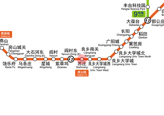 Suzhuang station map