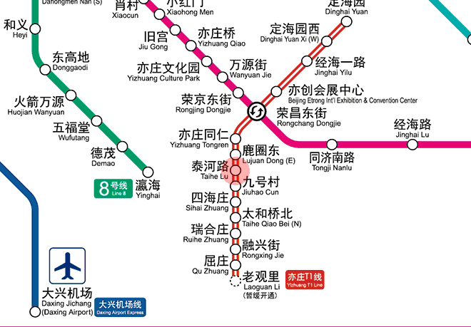 Taihe Lu station map