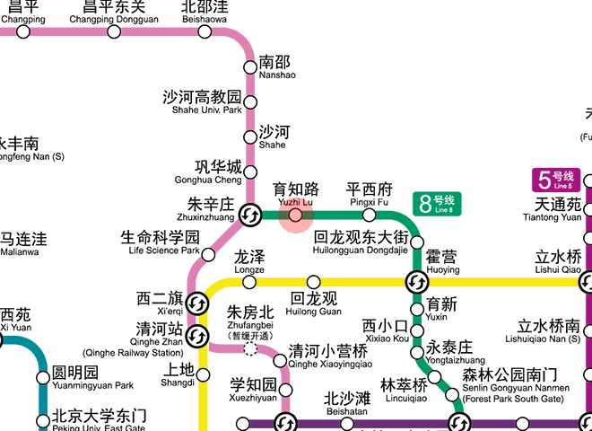 Yuzhi Lu station map