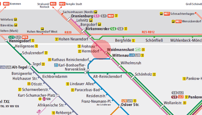 Hermsdorf station map
