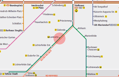 Lankwitz station map