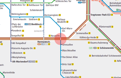 Neukolln station map