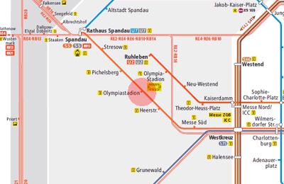 Olympiastadion station map