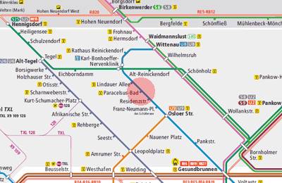 Paracelsus-Bad station map