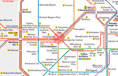 Zoologischer Garten station map