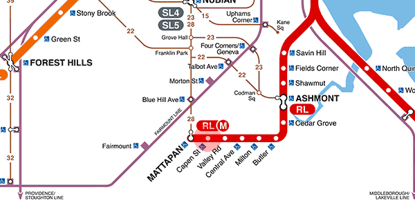 Capen Street station map