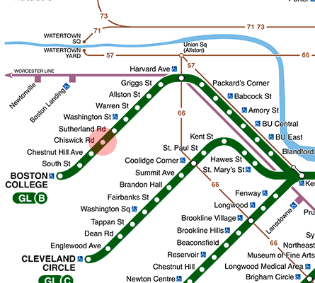 Chiswick Road station map