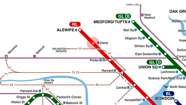 Davis station map