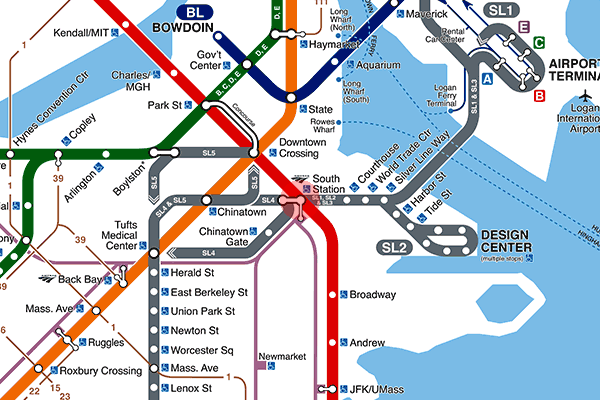 South Station station map