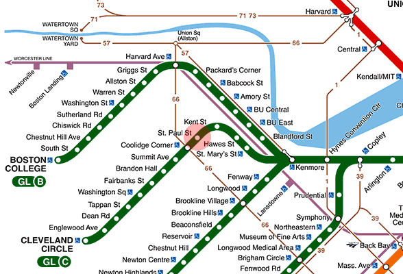 St. Paul Street station map