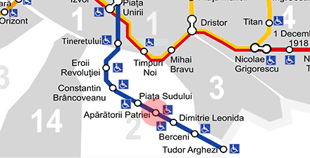 Aparatorii Patriei station map