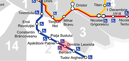 Dimitrie Leonida station map