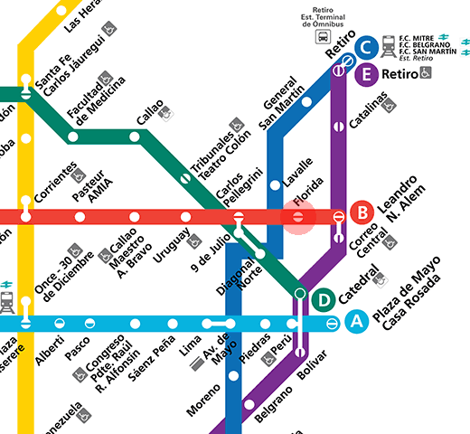 Florida station map