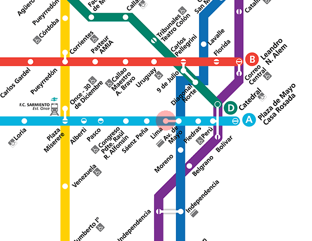 Lima station map