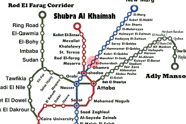 El-Demerdash station map