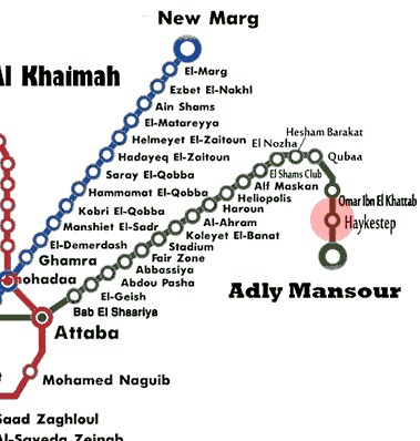 El Haykestep station map