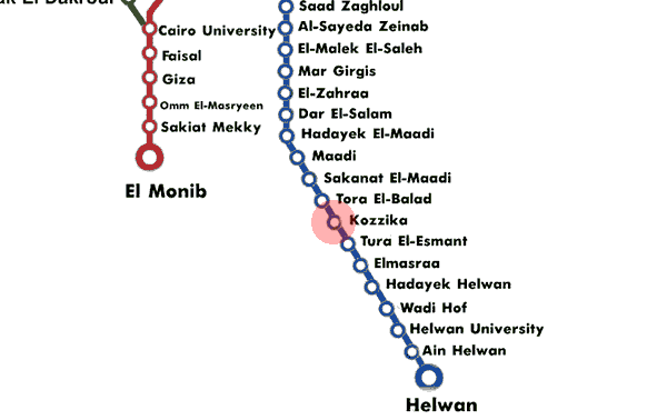 Kozzika station map