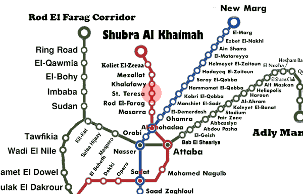 Sainte Teresa station map