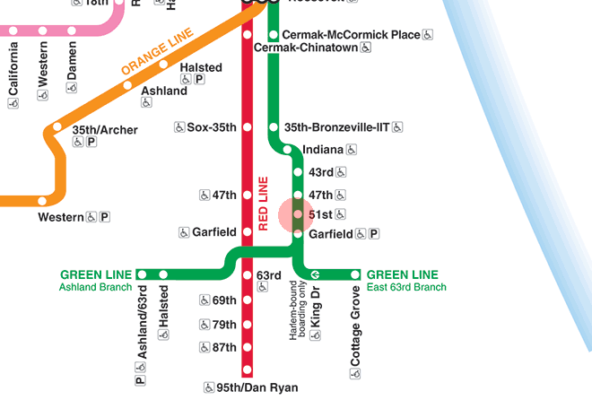 51st station map
