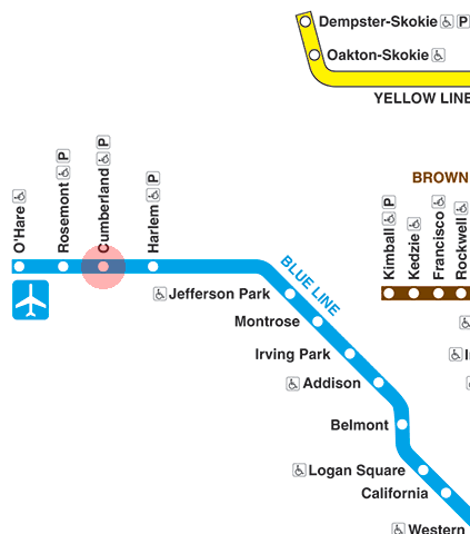 Cumberland station map