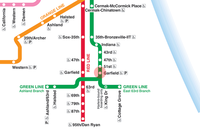 Garfield station map