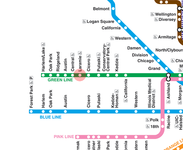 Laramie station map