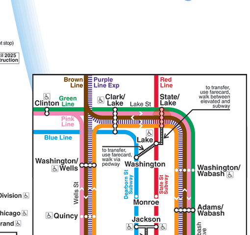 State/Lake station map