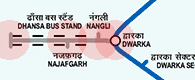 Delhi Metro Grey Line map