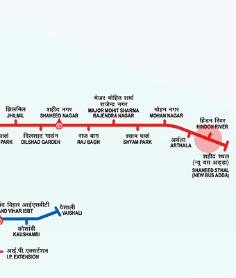 Hindon River station map
