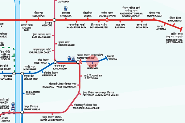 Kaushambi station map