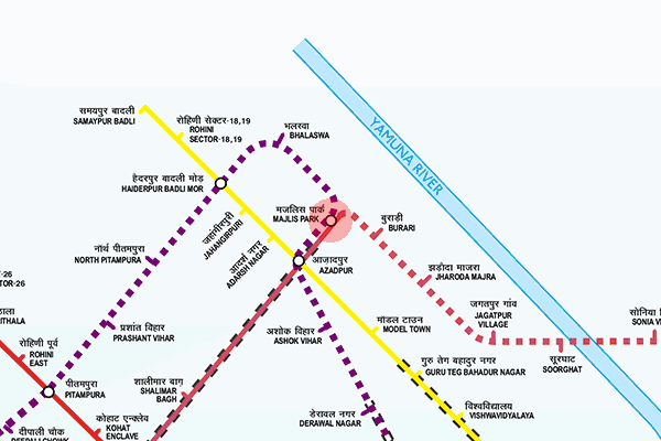 Majlis Park station map